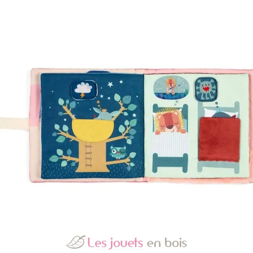 Livre d'activités en tissu Lena chasse les cauchemars - Lilliputiens