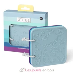 Livre de bain en silicone bleu - Little L