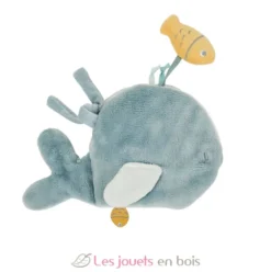 Livre d'éveil Sally la baleine marbre vert - Nattou