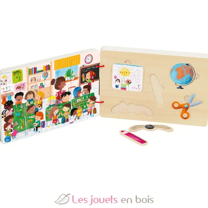 Livre puzzles en bois Les activités - Dès 2 ans - Vilac