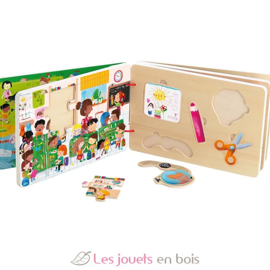 Livre puzzles en bois Les activités - Dès 2 ans - Vilac