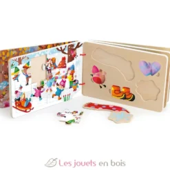 Livre puzzles en bois Les 4 saisons - Dès 2 ans - Vilac