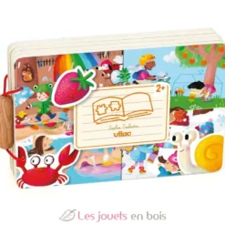 Livre puzzles en bois Les 4 saisons - Dès 2 ans - Vilac