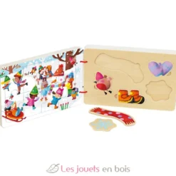 Livre puzzles en bois Les 4 saisons - Dès 2 ans - Vilac
