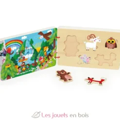 Livre puzzles en bois Voyage et aventures - Dès 2 ans - Vilac