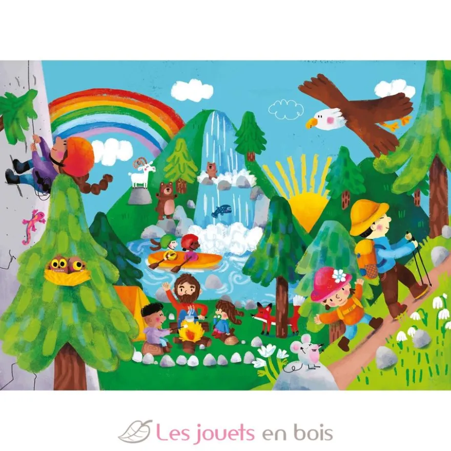Livre puzzles en bois Voyage et aventures - Dès 2 ans - Vilac
