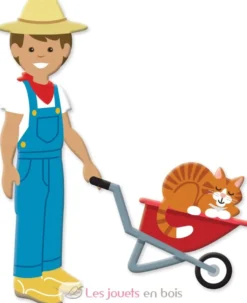 Livret d'autocollants reliefs repositionnables ferme - Melissa & Doug