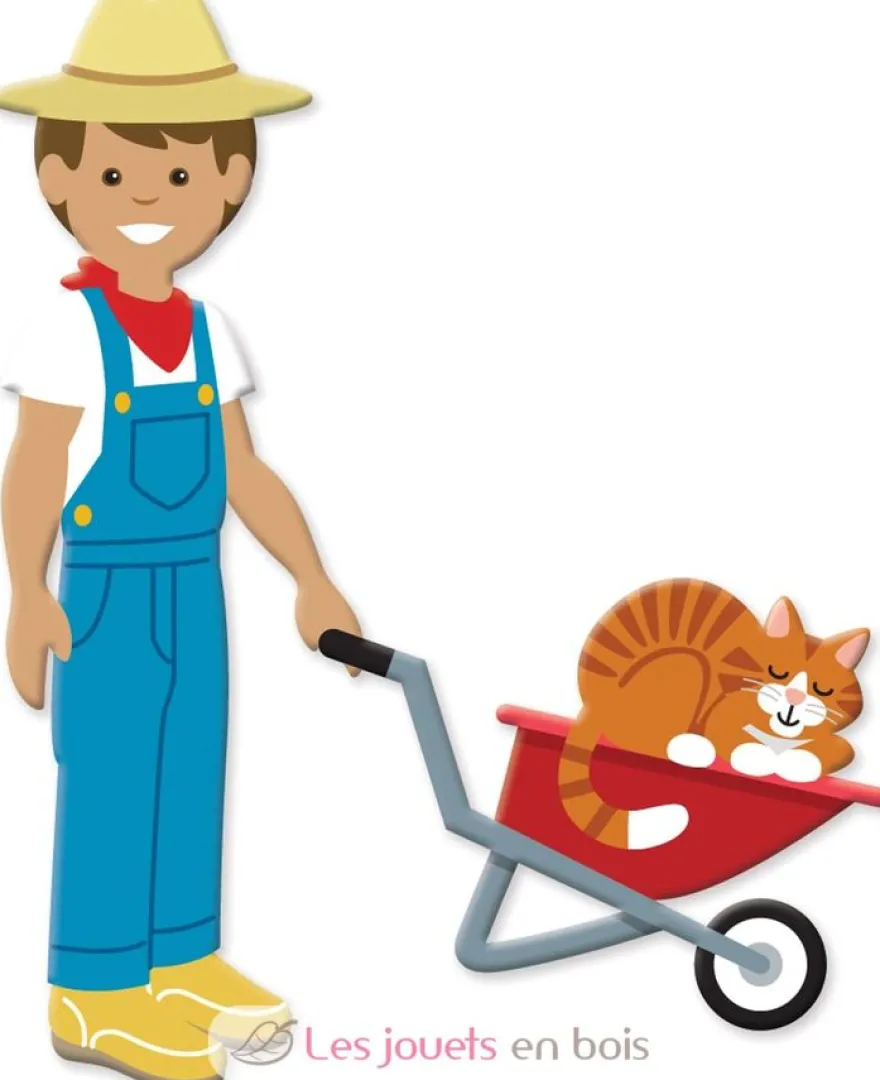 Livret d'autocollants reliefs repositionnables ferme - Melissa & Doug