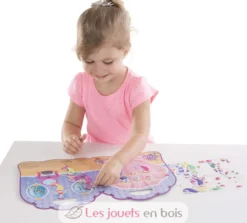 Livret d'autocollants reliefs repositionnables sirènes - Melissa & Doug