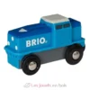 Locomotive de fret bleue à pile - Brio