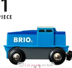 Locomotive de fret bleue à pile - Brio