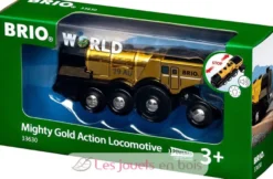Locomotive Multifonctions dorée - Brio