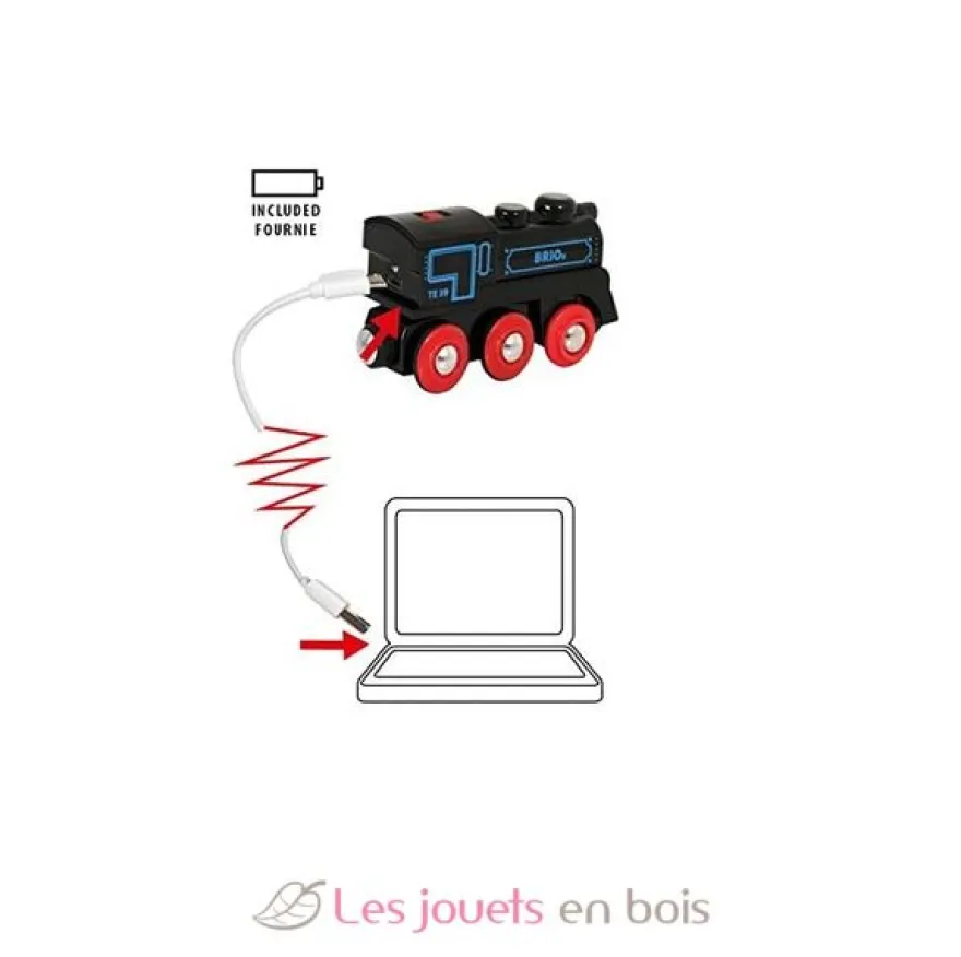 Locomotive rechargeable avec mini câble - Brio