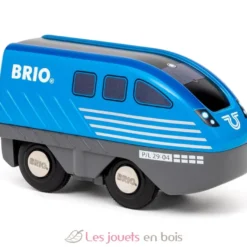 Locomotive à rétrofriction bleue - Brio