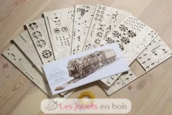 Locomotive à vapeur - Puzzle 3D mécanique en bois - Ugears