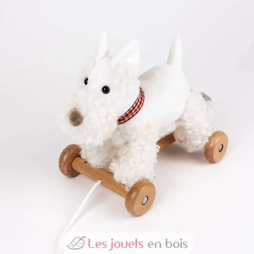 Lola le chien à tirer blanc - Egmont Toys