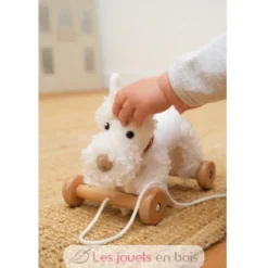 Lola le chien à tirer blanc - Egmont Toys