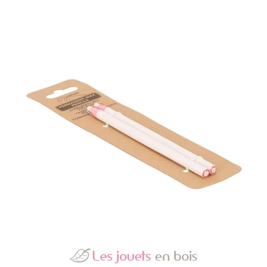 Lot de 2 crayons de cire blancs - Esschert Design