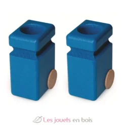 Lot de deux poubelles bleues - Fagus