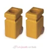 Lot de deux poubelles jaunes - Fagus