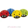 Lot de 4 toupies coccinelle - Ulysse