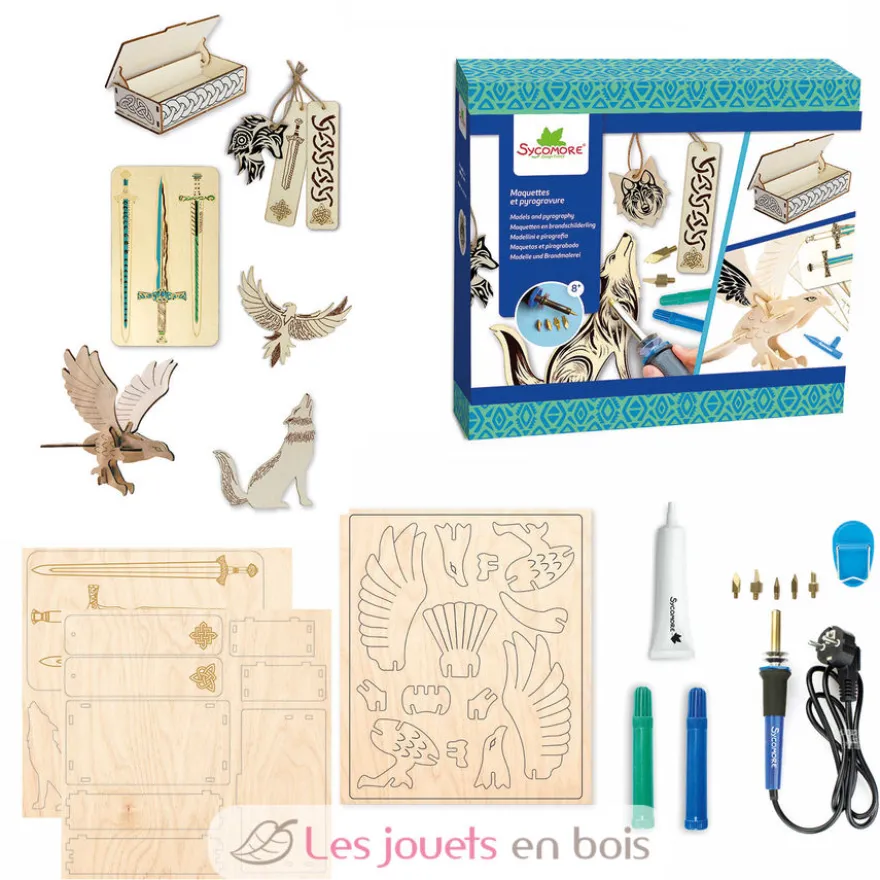 Lovely box - Maquettes et pyrogravure Celtique - Dès 8 ans - Sycomore