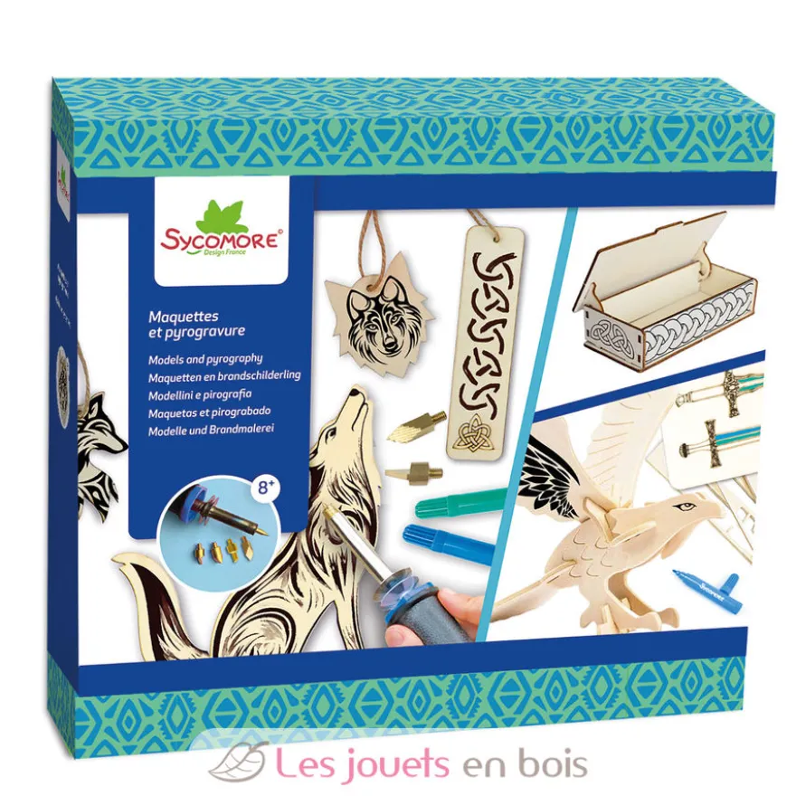 Lovely box - Maquettes et pyrogravure Celtique - Dès 8 ans - Sycomore