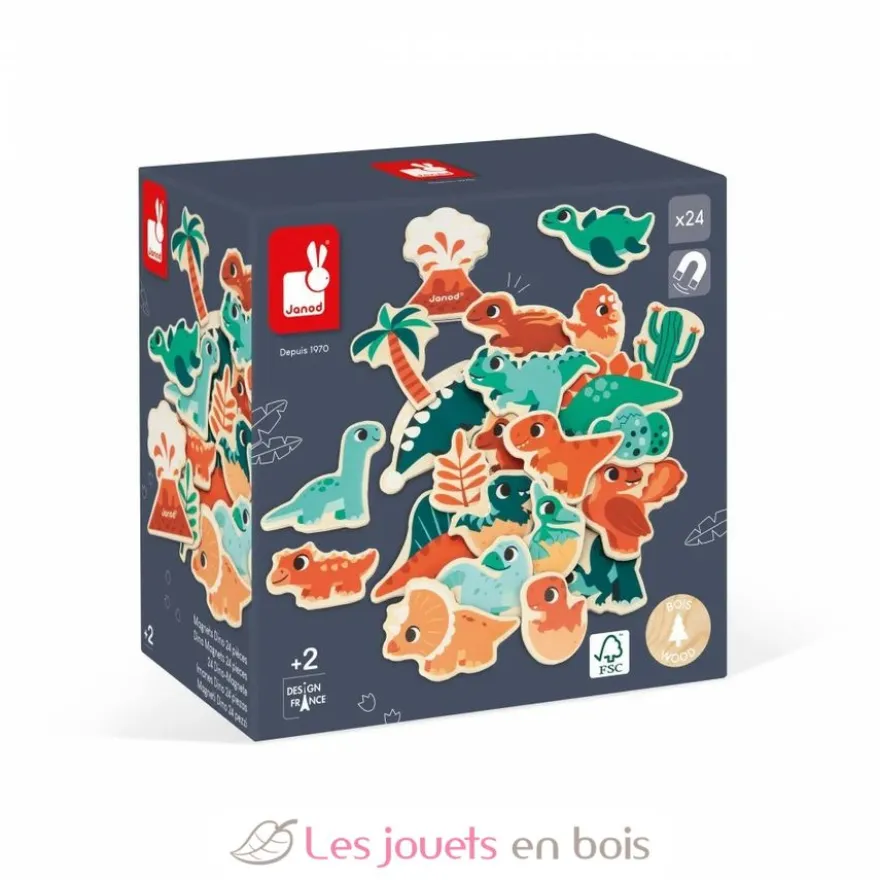Magnets Dino 24 pièces - Janod