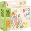 50 magnets en bois - Lettres Majuscules - Jeujura