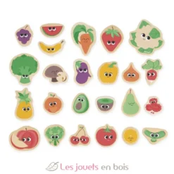 Magnets Fruits et Légumes 24 pièces - Janod