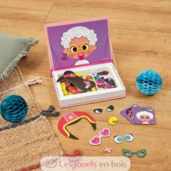 Magnéti'book Crazy Faces fille - Janod