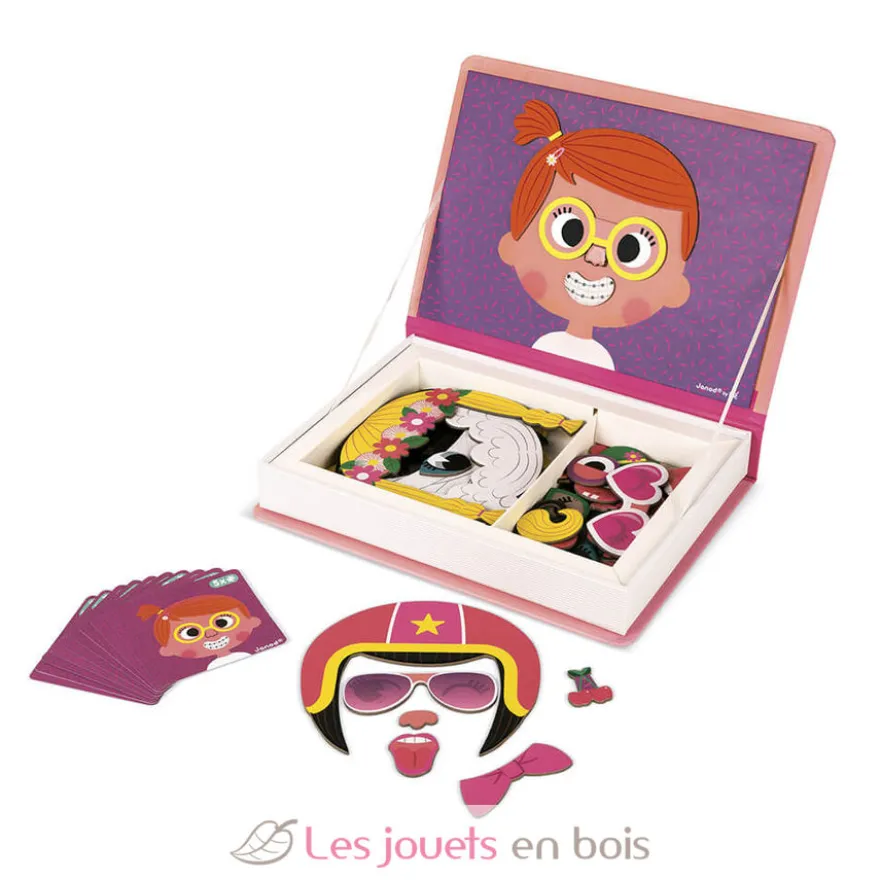 Magnéti'book Crazy Faces fille - Janod