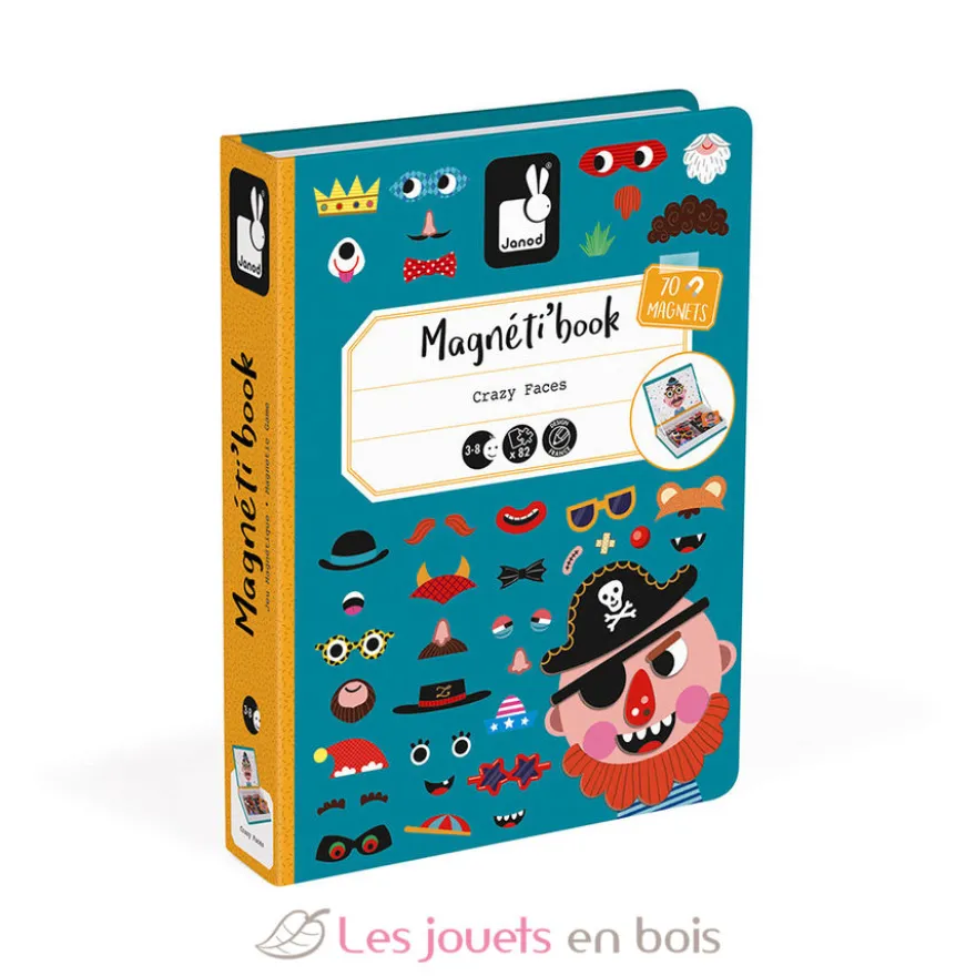 Magnéti'book Crazy Faces - Janod