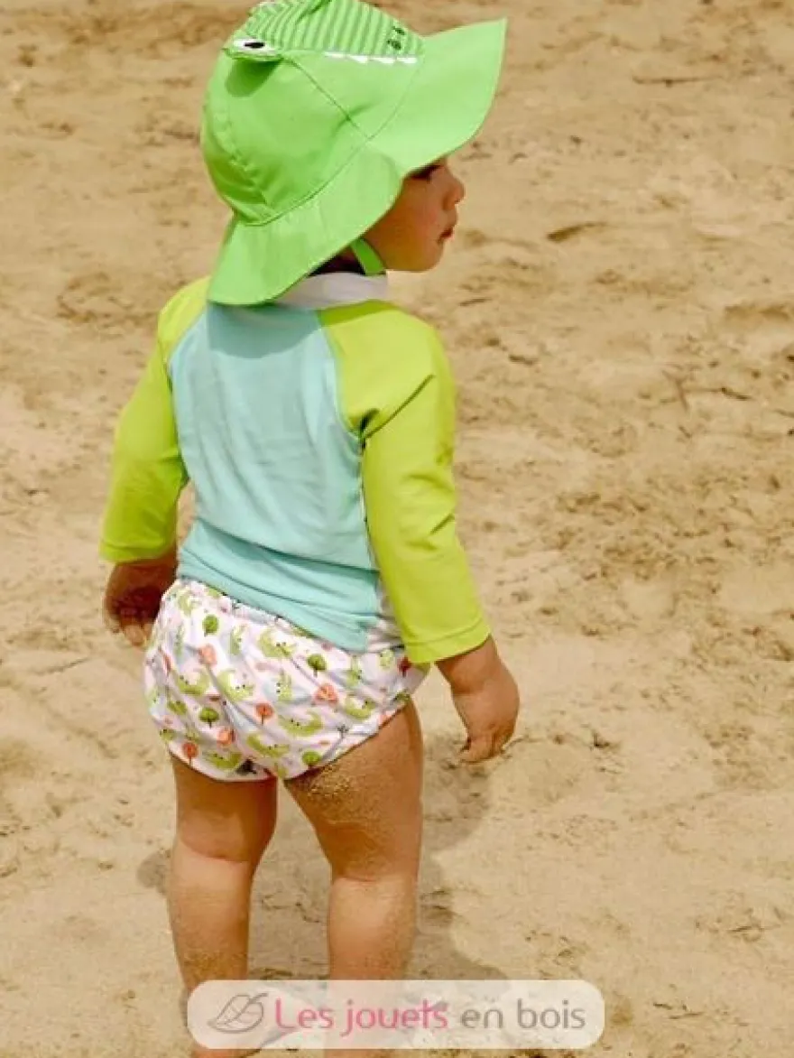 Maillot et Chapeau Crocodile (12-24M) - Zoocchini
