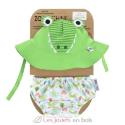 Maillot et Chapeau Crocodile (6-12M) - Zoocchini