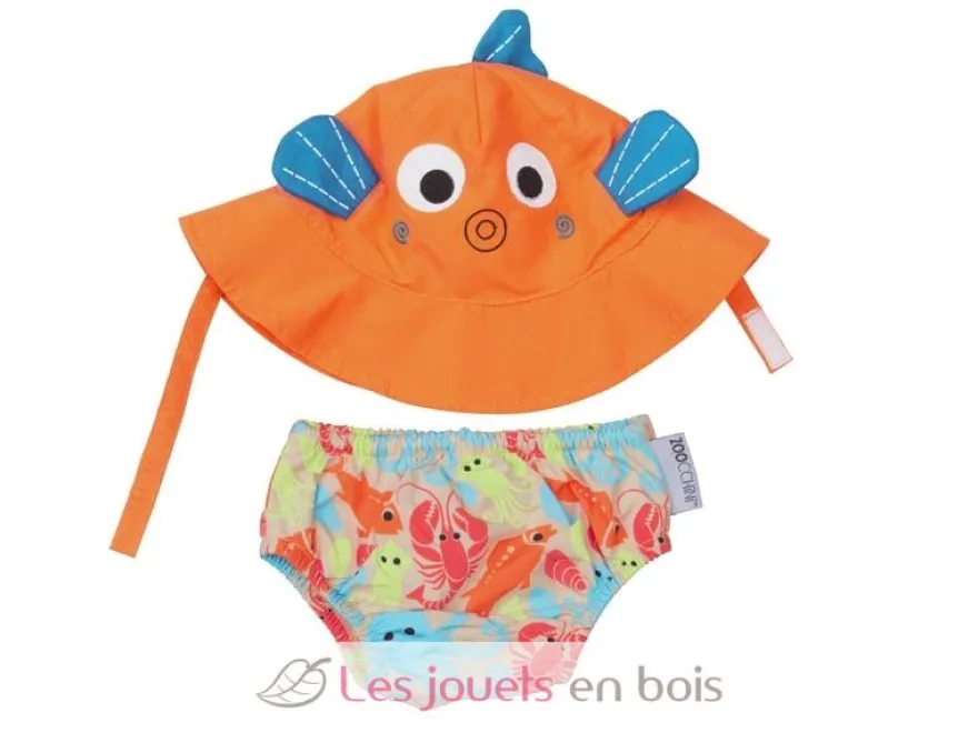 Maillot et Chapeau Poisson (3-6M) - Zoocchini