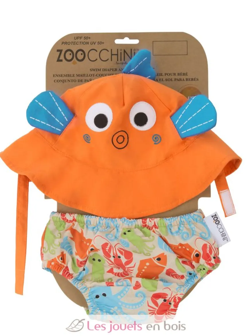 Maillot et Chapeau Poisson (3-6M) - Zoocchini