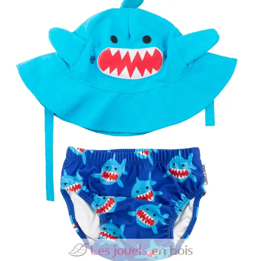 Maillot et Chapeau Requin (6-12M) - Zoocchini