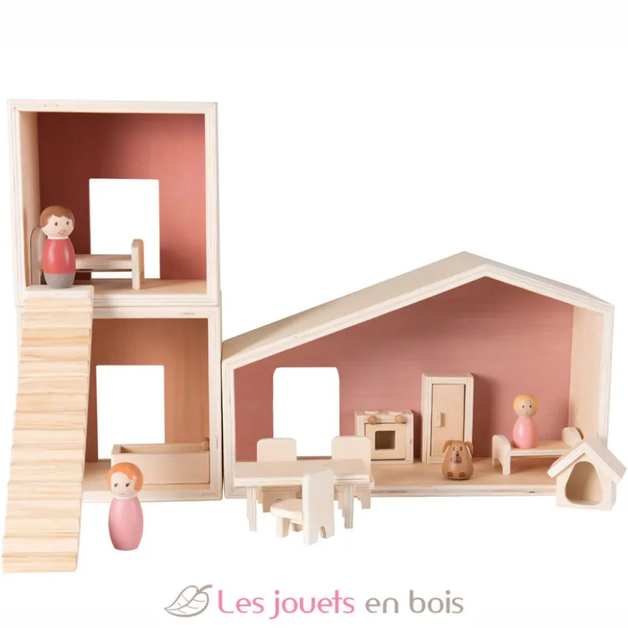 Maison de poupées modulaire - Bois - Egmont Toys