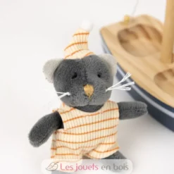 Malo le chat sur son bateau en bois - Egmont Toys
