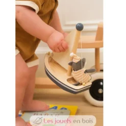Malo le chat sur son bateau en bois - Egmont Toys