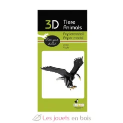 Maquette 3D en papier Aigle - Fridolin