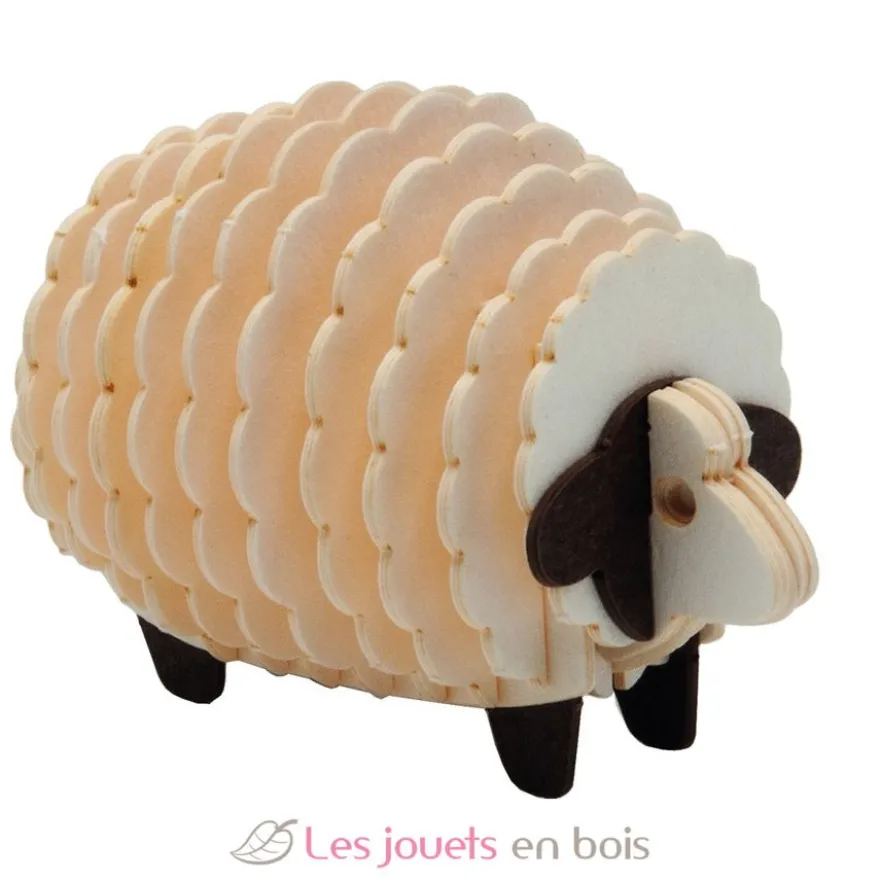 Maquette 3D en papier Brebis blanche- Fridolin