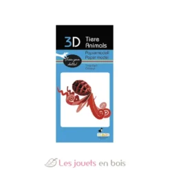 Maquette 3D en papier Calamar rouge - Fridolin