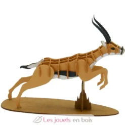 Maquette 3D en papier chardonneret elegant marron - Fridolin
