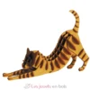 Maquette 3D en papier chat brun-roux - Fridolin