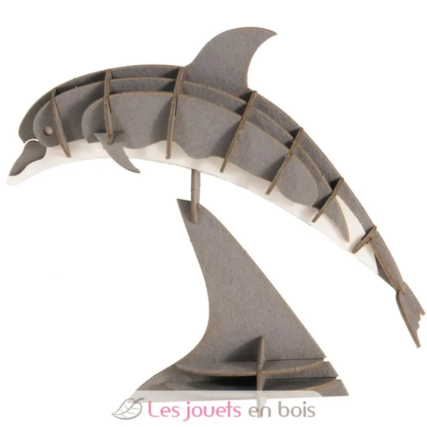 Maquette 3D en papier Dauphin gris - Fridolin