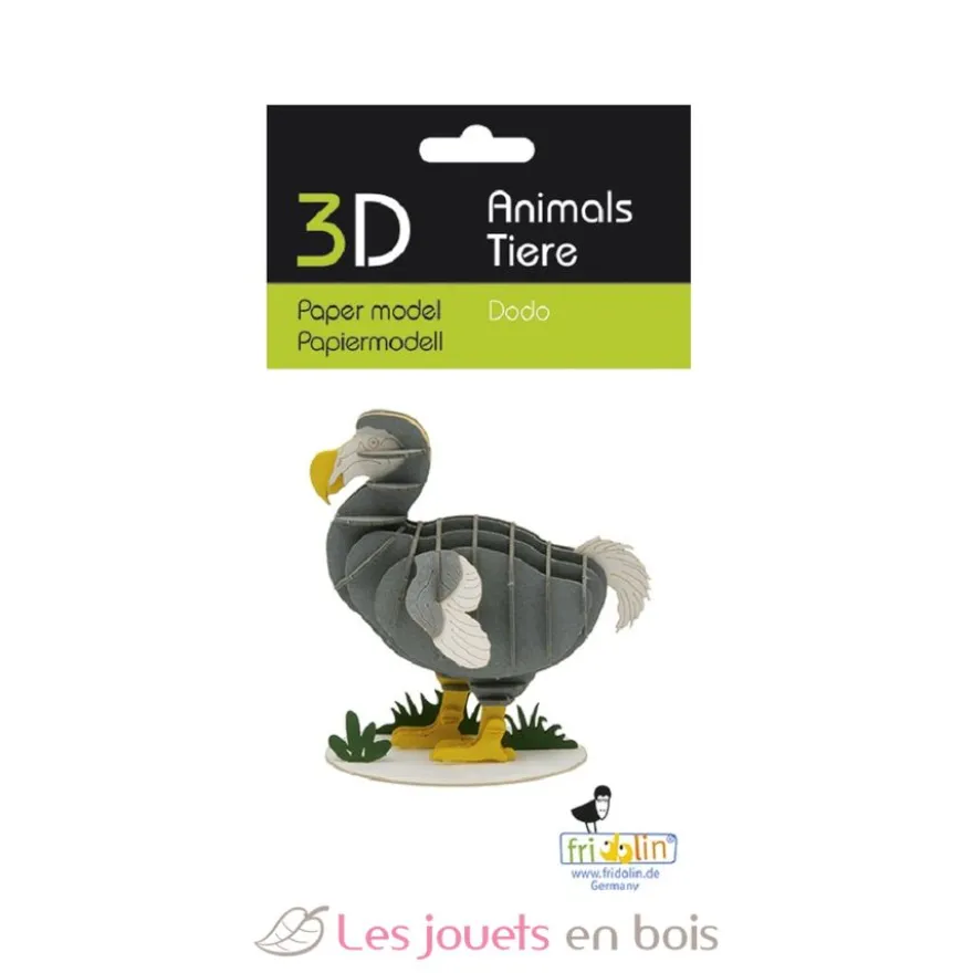 Maquette 3D en papier Dodo - Fridolin