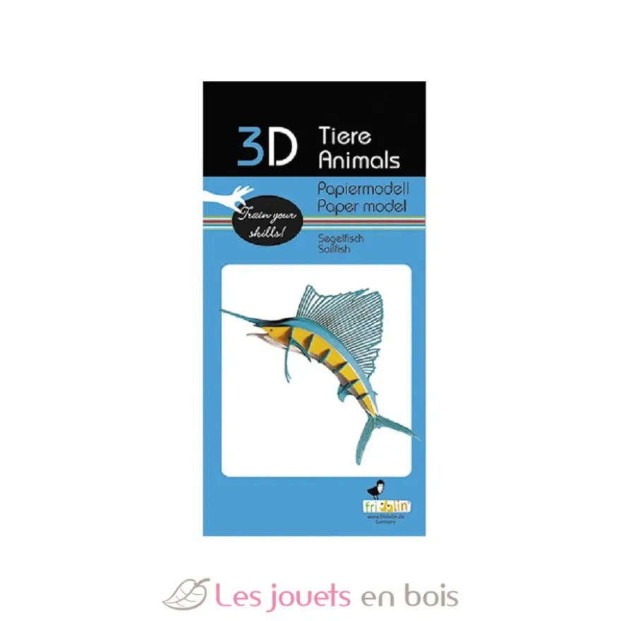 Maquette 3D en papier Famille pingouins - Fridolin
