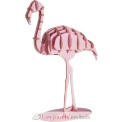 Maquette 3D en papier Flamant rose - Fridolin